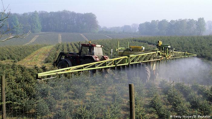 Spraying herbicides in spruce (c) Getty Images/Wildlife/C. Heumader