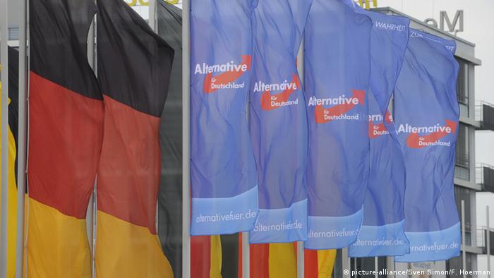 Deutschland Parteitag der AfD in Stuttgart - Flaggen