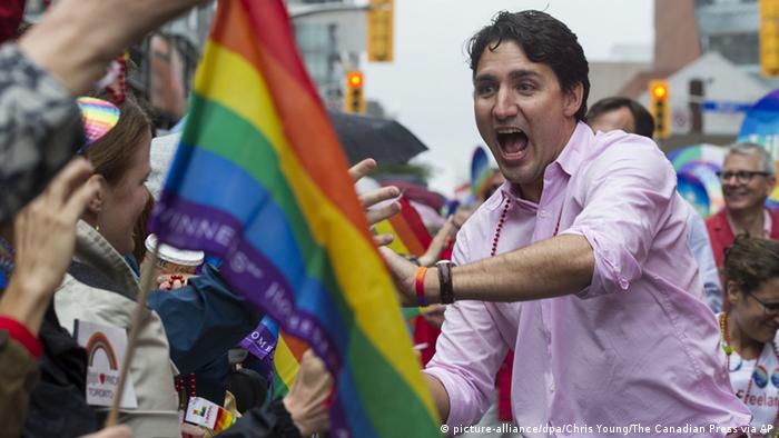 Kanadas Premierminister Justin Trudeau bei der Toronto Pride Parade (Foto: DPA)