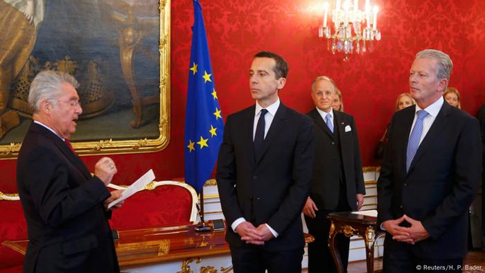 Österreich Bundeskanzler Christian Kern Vereidiung