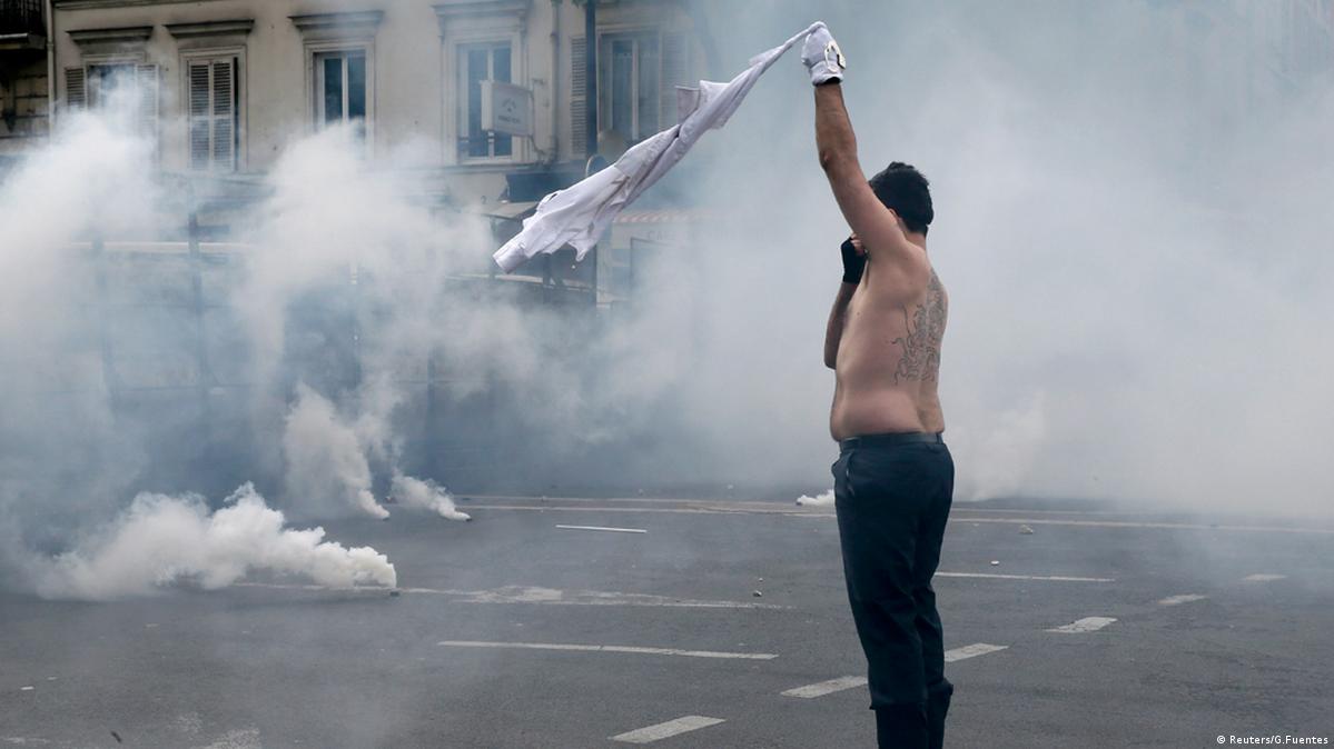 Arrests after violence during police rally