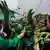 Indien Wahlen Ergebnis Menschen feiern auf den Straßen Trinamool Congress TMC