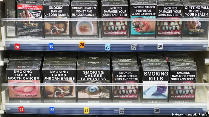 Zigarettenschachteln mit Warnhinweis in Australien (Foto: Getty Images)