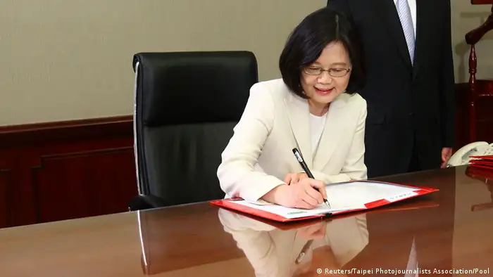 Taiwan Tsai Ing-wen wird als Präsidentin vereidigt