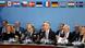 NATO Secretary General Jens Stoltenberg (C) and European Union foreign policy chief Federica Mogherini (L) attend the NATO Foreign ministers meeting NATO Secretary General Jens Stoltenberg (C) and European Union foreign policy chief Federica Mogherini (L) attend the NATO Foreign ministers meeting
