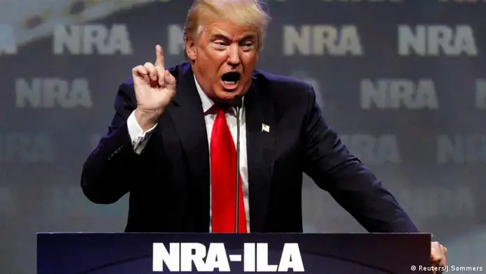 Donald Trump Rede Waffenlobby NRA (Reuters/J.Sommers)