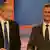 Presidential candidate of the Freedom Party Norbert Hofer (R) and Presidential candidate of Green Party, Alexander Van der Bellen (L) are seen as they attend a TV program in Austria