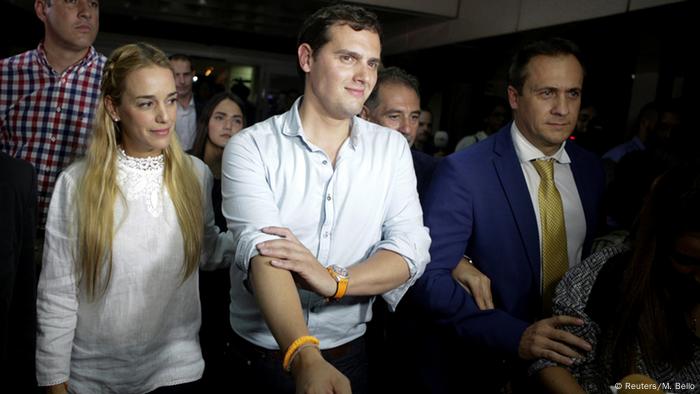 Venezuela Ankunft Albert Rivera - Ciudadanos-Partei, Spanien