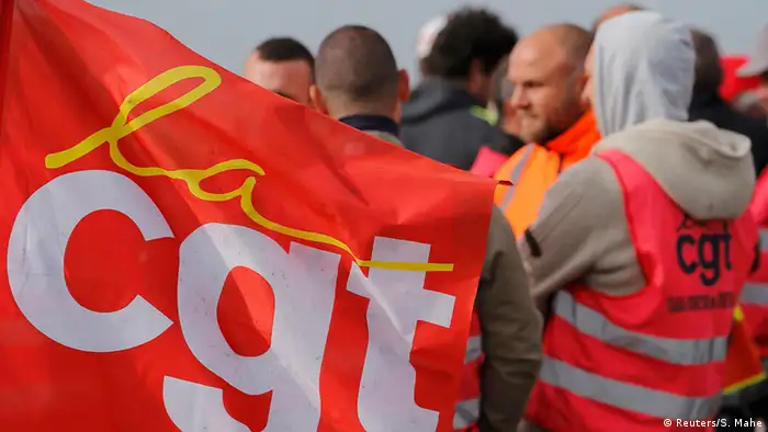Frankreich Arbeitsmarktreform Streik der Gewerkschaft CGT