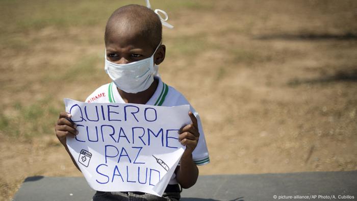 Venezuela Caracas Protest gegen Einsparungen Gesundheitsversorgung