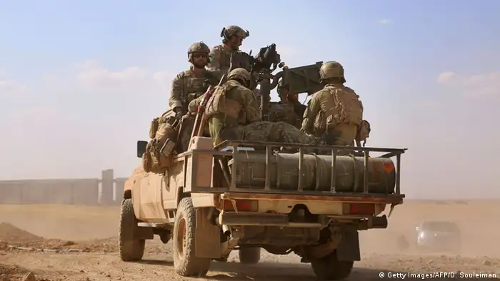 Syrien Provinz Rakka US-Soldaten Spezialkräfte