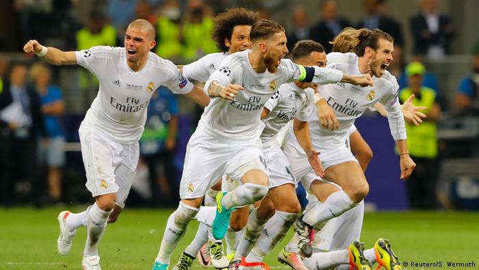 Fußball Champions League Finale Atletico Madrid v Real Madrid Elfmeterschießen Jubel