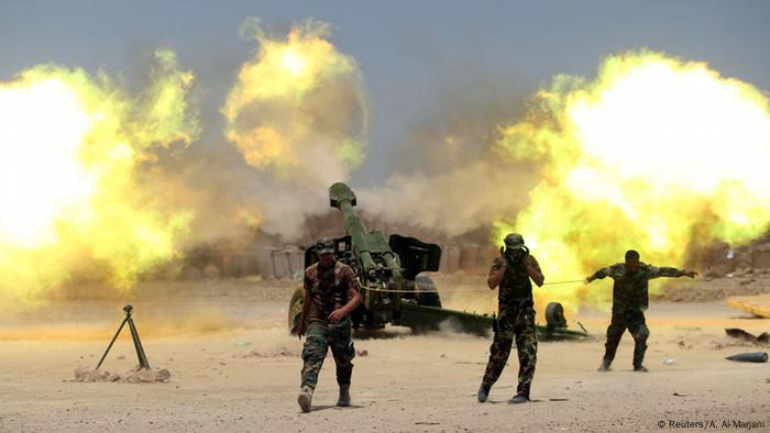 Irak Falludscha Schiitische Miliz Artillerie