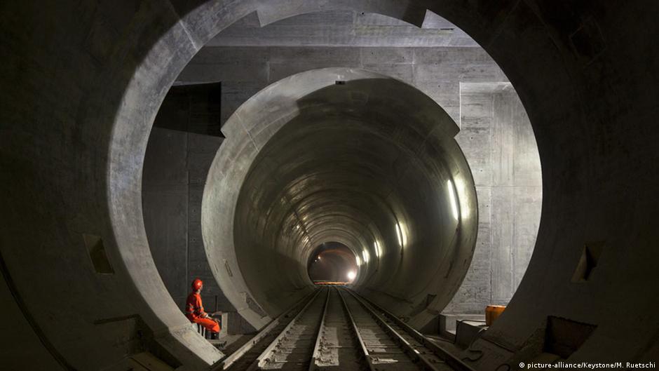 Longest rail tunnel opens in Switzerland DW 06/01/2016