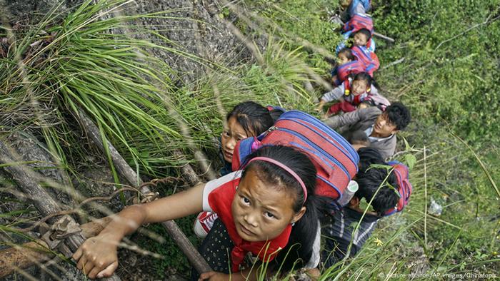 China Gefährliche Schulwege