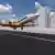 Flughafen- und Flugzeug Konzept CentAirStation und CityBird