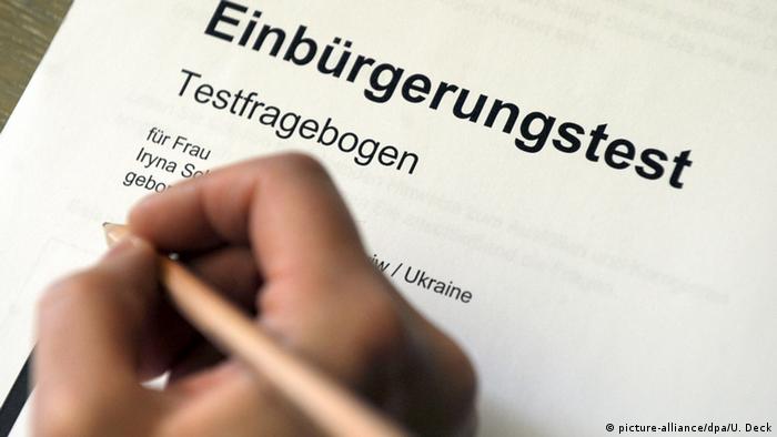 Deutschland Ausländer Einbürgerung Test