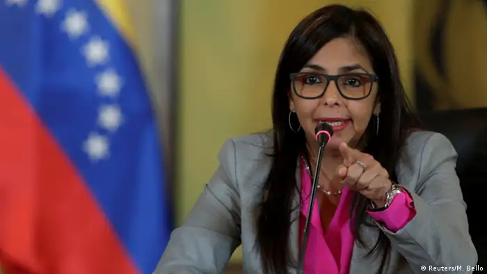 Venezuela Außenministerin Delcy Rodriguez in Caracas (Reuters/M. Bello)