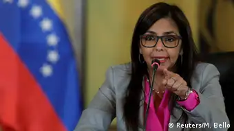 Venezuelas Außenministerin Delcy Rodriguez in Caracas