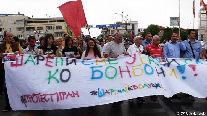 Mazedonien Anti-Regierungsproteste in Skopje