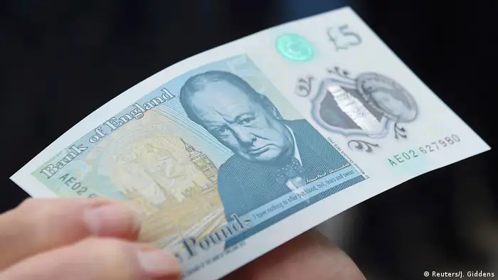 Großbritannien 5-Pfund-Banknote mit Winston Churchill