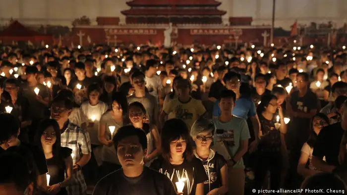 China Hongkong Jahrestag Gedenken Tiananmen