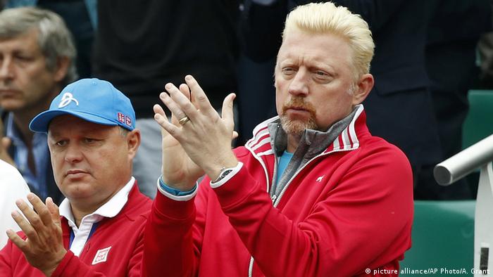 France French Open Finale Boris Becker in Paris (picture alliance / AP Photo / A. Grant)