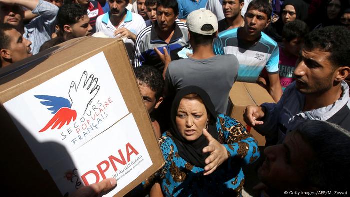 Libanon französische Hilfspakete für syrische Flüchtlinge