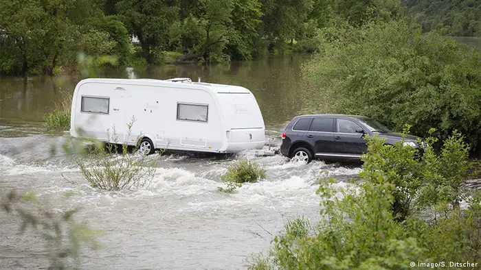 Deutschland Camping Campingplatz Mosel überflutet Campingplätze (Foto: Imago/S. Ditscher)