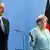 آنگلا مرکل، صدراعظم آلمان میزبان الهام علی‌اف، رئیس‌جمهور آذربایجان در برلین بود