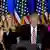 Clanul Trump: Jared Kushner, Ivanka Trump, Donald Trump și Melania Trump (de la stânga la dreapta)