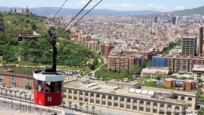 Spanien Barcelona Seilbahn auf Port Vell