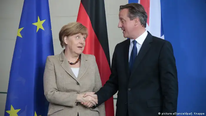 Berlin David Cameron bei Angela Merkel
