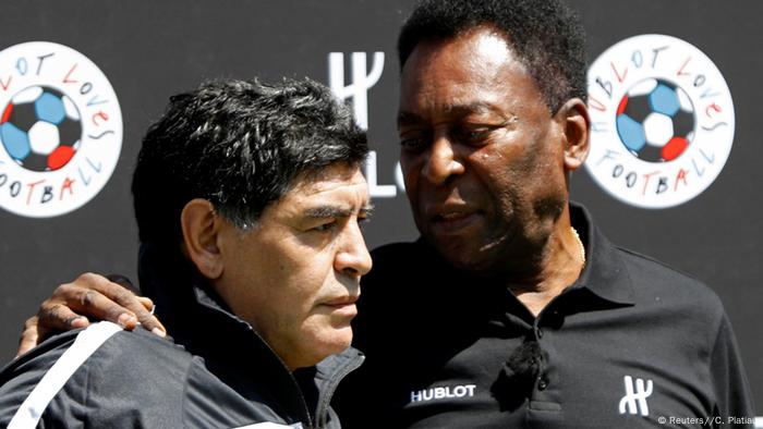 Maradona y Pelé.