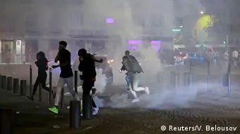 Frankreich Marseille Ausschreitungen Tränengas