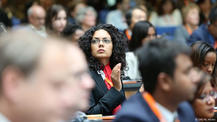 Audience of a media conference
