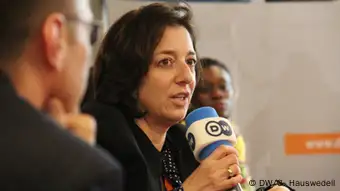 Global Media Forum 2016, Anya Schiffrin, Colombia University, Foto: DW Akademie/Charlotte Hauswedell