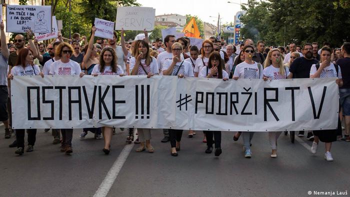 Protesti prošlog juna. Pokret Podrži RTV pozvao je na protest i u ponedeljak u Novom Sadu
