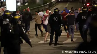Frankreich Lille Polizei Krawalle Fußballfans