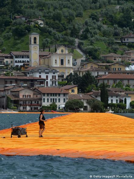 Walk on water with Christo's 'Floating Piers'