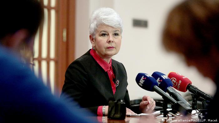 Kroatien Zagreb Jadranka Kosor , ehemalige Ministerpräsidentin