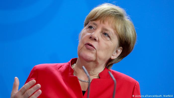 Deutschland Berlin PK Bundeskanzlerin Angela Merkel