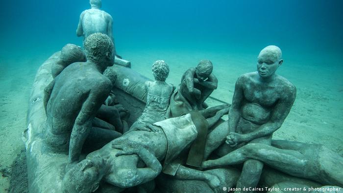 Подводная скульптура, Лансароте
