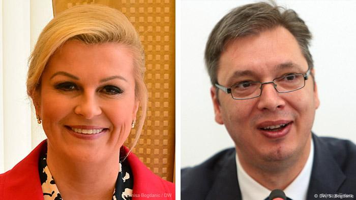 Aleksandar Vucic und Kolinda Grabar-Kitarovic KOMBI