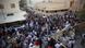 Protesters gather outside Qassim's home Protesters gather outside Qassim's home