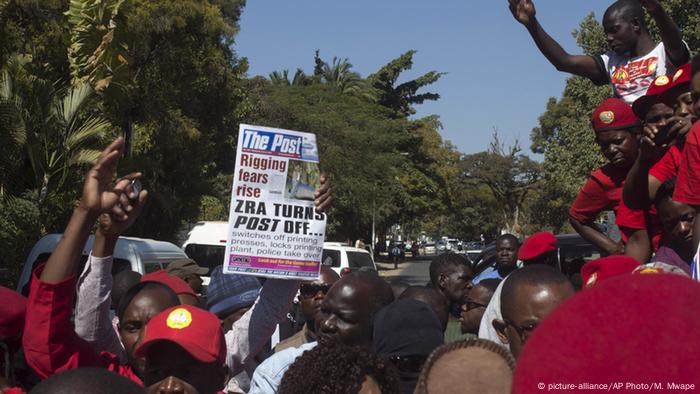Proste im Zentrum von Sambias Hauptstadt Lusaka (Foto: picture-alliance/AP)