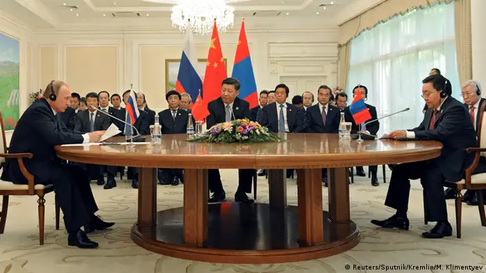 Usbekistan SCO-Gipfel in Taschkent - Putin, Jinping & Elbegdorj