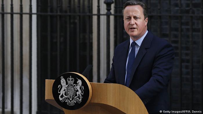 Großbritanien Cameron kündigt Rücktritt an
