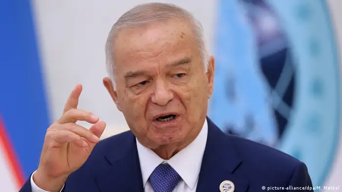 Islam Karimov Treffen der Regionalorganisation Shanghai-Organisation für Zusammenarbeit SCO