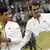 Tennis 2015 Wimbledon Novak Djokovic und Roger Federer
